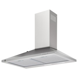 30 Inch Range Hood Wall Mount with Ducted/Ductless Conversion, Aluminum Filters, 3-Speed Exhaust Fan, LED Light, Button Control
