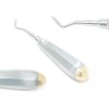 Unbranded Oral Dental Root Elevator Flohr Left With Gold Handles