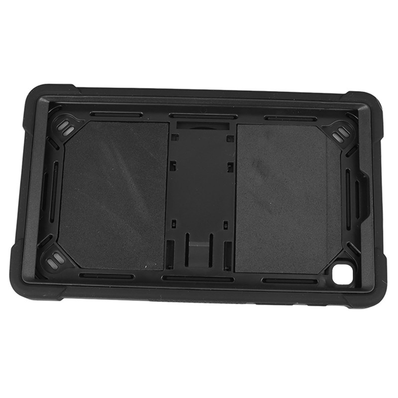 Tablet Case Black Silicone Precise Cutouts Shock Absorbent Stable Kickstand