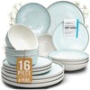 Stoneware dinnerware set 4 persons 16 pcs – Modern style