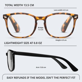 BLS BLUES Reading Glasses for Women/Men, Readers for Women/Men, Eye glasses, Blue Light Reading Glasses, Cheaters, Eyeglasses