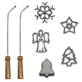 Kitchen Supply Rosette Iron 7-Piece Set, Holiday