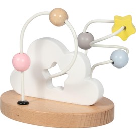 GOKI 59970 Circuito de motricidad nube estrella Toys to Stack and fit, Multicolored, One Size