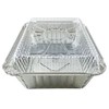 Pactogo 2 1/4 lb. Oblong Deep Aluminum Foil Take-Out Pan