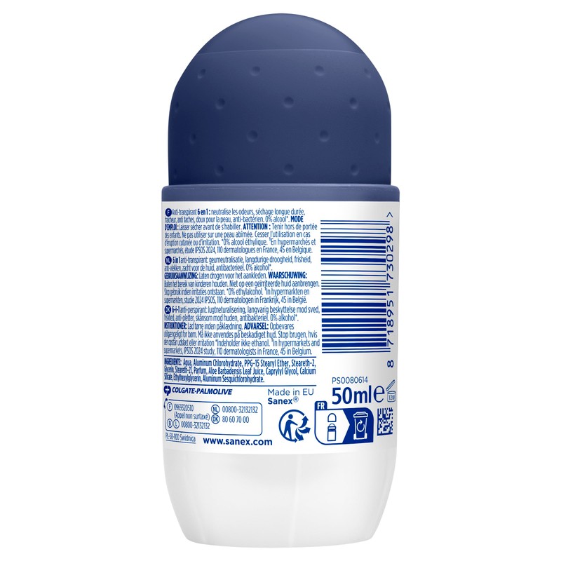 SANEX - Dermo Men Active Control 72 h Antiperspirant for