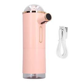 Automatic Hand Soap Dispenser Touchless Rechargeable Auto Detection 3 Levels LED Display Electric Soap Dispenser Pink