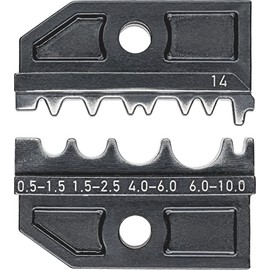 Knipex Crimping die for non-insulated crimp terminals, tube and compression cable lugs and non-insulated crimp, butt and press connectors 97 49 14