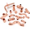 (WDAISY 12 Pack) 1/2 Inch Press End Cap, Copper Pipe
