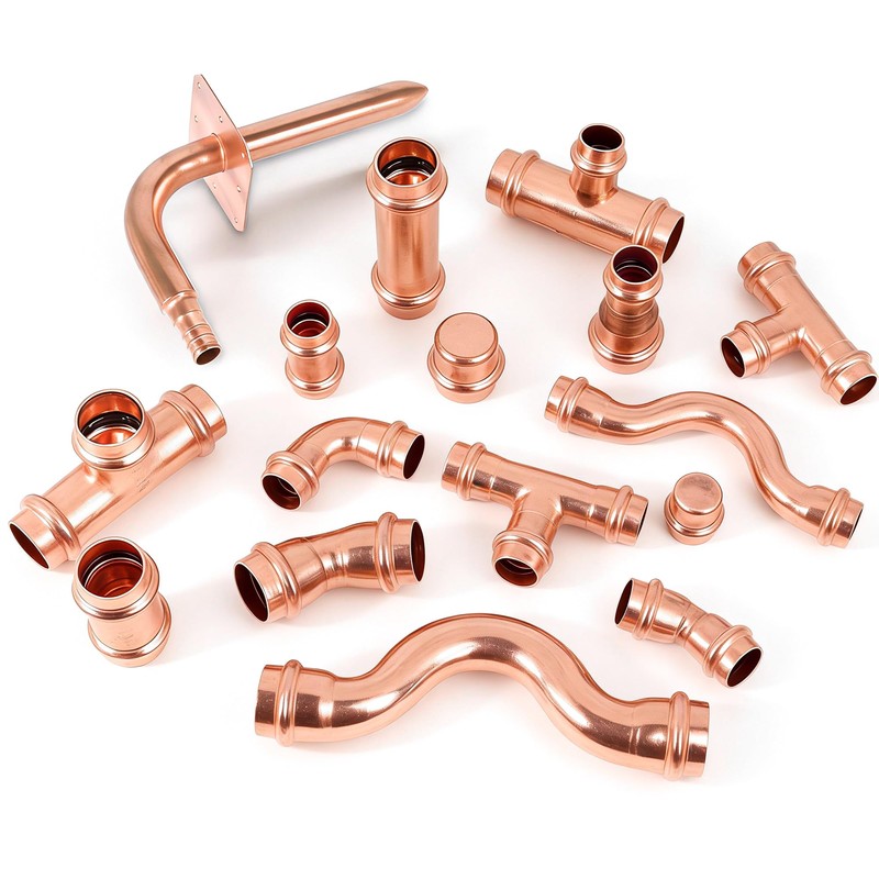 (WDAISY 12 Pack) 1/2 Inch Press End Cap, Copper Pipe