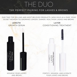 Sarah Maxwell Beauty Duo: Crecimiento De Pestañas Y Potenciador De Cejas Con Extractos Naturales, Suero Para Alargar Las Pestañas Y Lograr Un Aspecto Más Grueso, Y Tratamiento De Queratina En Capas