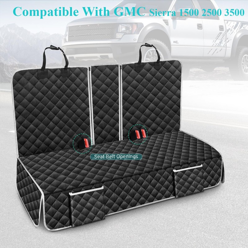 szyuchen Dog Car Seat Cover Compatible with GMC Sierra 1500
