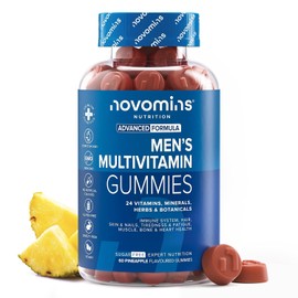 Multivitamin for Men | 60 Gummies | 24 Vitamins & Minerals | Novomins