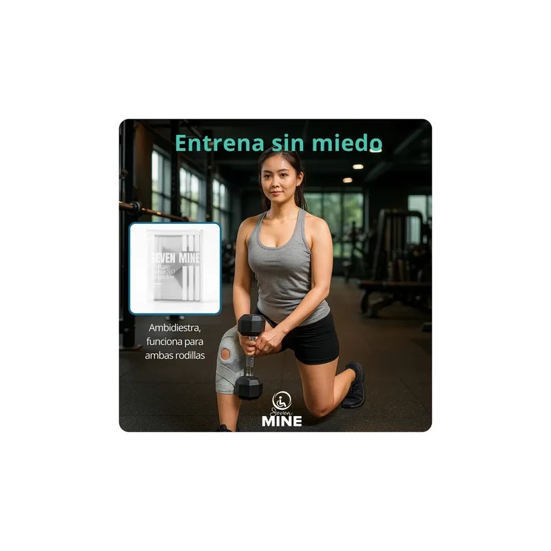 Rodillera Ajustable Con Soporte Lateral Gris #36070497 Gris Unica