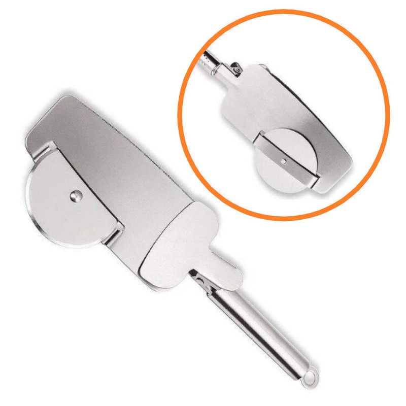 K KIRKWOOD KITCHEN Pizza Cutter, 3-in-1 Stainless Steel Pizza Cutter