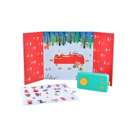 Lunii - My Advent Calendar to Listen - 25 Hearing Stories About My Factory in Stories and 24 Stickers to Stick on the Large Illustrated Christmas Decoration - Model 2022