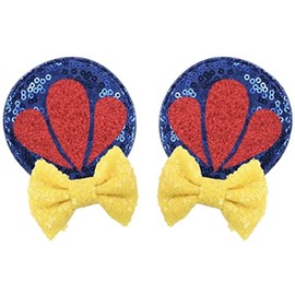 CLGIFT Baby/Toddler Minnie Ears Headband with Snow White Hair Clip