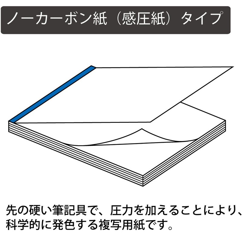 コクヨ(KOKUYO) お会計票 5冊パック ノーカーボン2枚複写 テ-280NX5