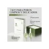 Oxyglow Kit Facial Antipuntos Negros 3 Pasos Bambú y Nopal,
