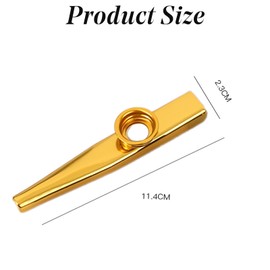 6Pcs Kazoo, Multipack Kazoo Metal Kazoo kazoo Instrument Gazoo Musical Instruments for Kids Gift Instrumental Accompaniment