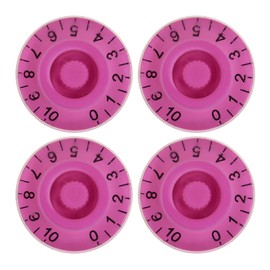 Electric Guitar Knobs，24 Pieces Volume Tone Turning Speed Vintage Knob for Guitars Bass Musical Instrument Parts Replacement Black White Gold Pink Silver Amber