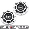 SICKSPEED 2PC WHITE SUPER LOUD COMPACT ELECTRIC BLAST TONE HORN