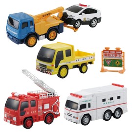 マルカ ドライブタウン Premium5 きんきゅう車セット おもちゃ 車 3才以上 187526