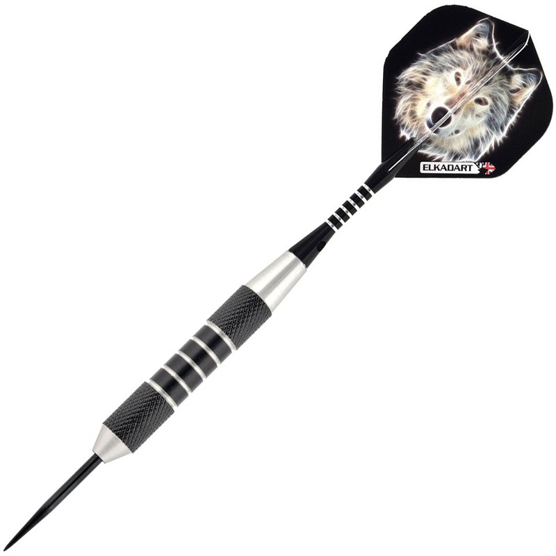 Elkadart Lone Wolf Steel Tip Darts with Storage/Travel Case, 23