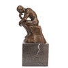 Toperkin Classical Rodin Statue Thinker Bronze Sculpture Home Decor Art