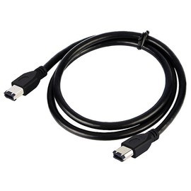 zdyCGTime 5FT 6 Pin to 6 Pin Firewire DV iLink Male to Male IEEE 1394 Cable(Black)