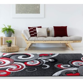 United Weavers of America Bristol Rhiannon Red Runner Rug, 2'7" x 7'4"