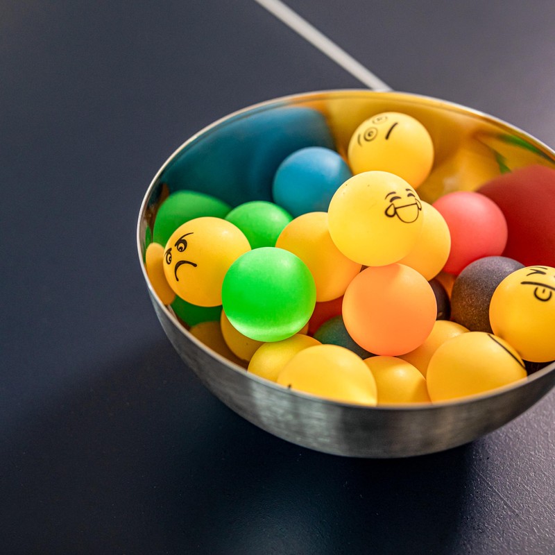 STIGA 6 Pack Emoji Ping Pong Balls - 40mm ITTF