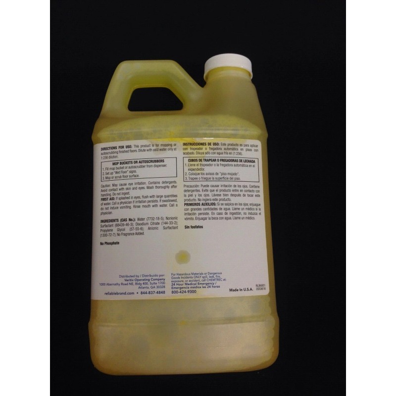 Reliable Brand Dazzle Concentrate Daily Neutral Floor Cleaner V01435