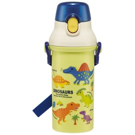 Skater PSB5SANAG-A Dinosaurus Picture Water Bottle, 16.2 fl oz (480 ml), For Kids, Boy, Antibacterial, Plastic, Made in Japan