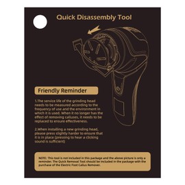 Electric Foot Callus remove- Original Replacement Grinding Head (3 grinding heads are the same as when you first purchased),Perfect Match for DEPURE Electric Foot File. Solve your Worries