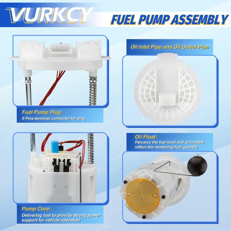 Vurkcy Electric Fuel Pump Module Assembly Compatible with 2005-2015 Chrysler