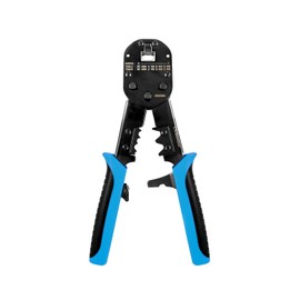 Simply45 Universal Standard RJ45 Crimp Tool l for Shielded External Ground Standard WE/SS (8P8C) RJ45 Modular Plugs - Includes Crimp Socket for External Ground Arm - S45-C250