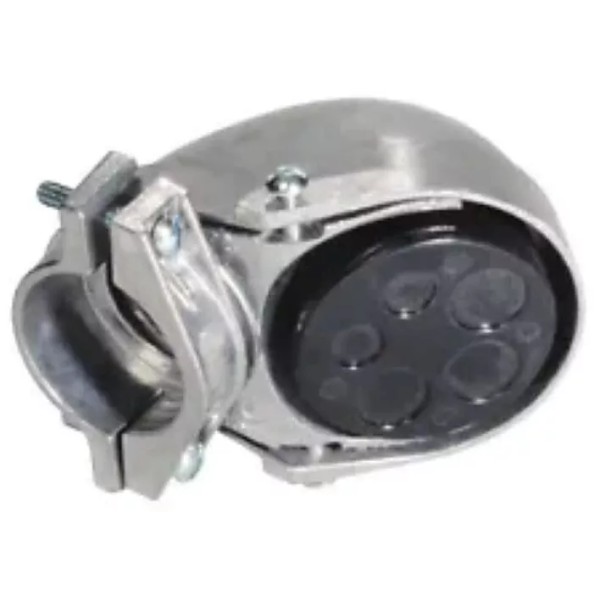 Unbranded 1-1/4" aluminum service entrance cap, clamp on style, NEW