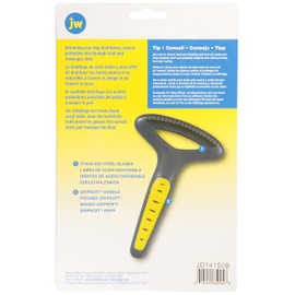 JW Pet Company GripSoft Undercoat Rake Regular Teeth Dog Brush