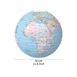 World Map Globes Hanging Paper Lantern Map Classroom Decorations Travel Themed Party Decorations 12 INCH Earth Day Decorations for Home Earth Theme Party Decor Supplies