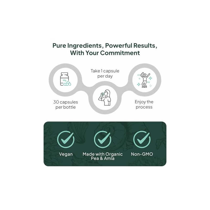 Organics Ocean Better Iron Supplement with Vitamin C - Plant-Based
