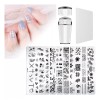 THE9SHOP Juego De 8 Placas De Sellos Uñas Diy, 1