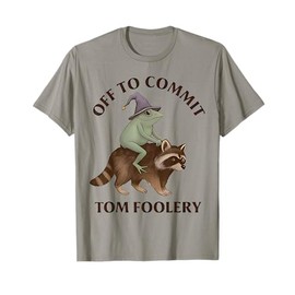 Funny Off to Commit Tom Foolery Frog Racoon Meme Graphic T-Shirt
