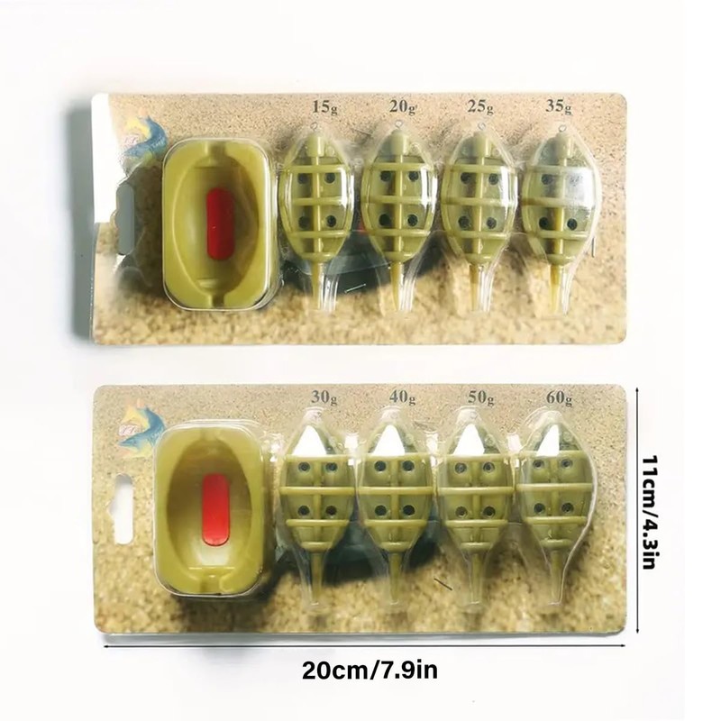 AIMALL Carp Fishing Method Feeder Set with Bait Mould –