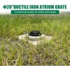 Natotela 20in Ductile Iron Atrium Drain Grate and Frame, Dome