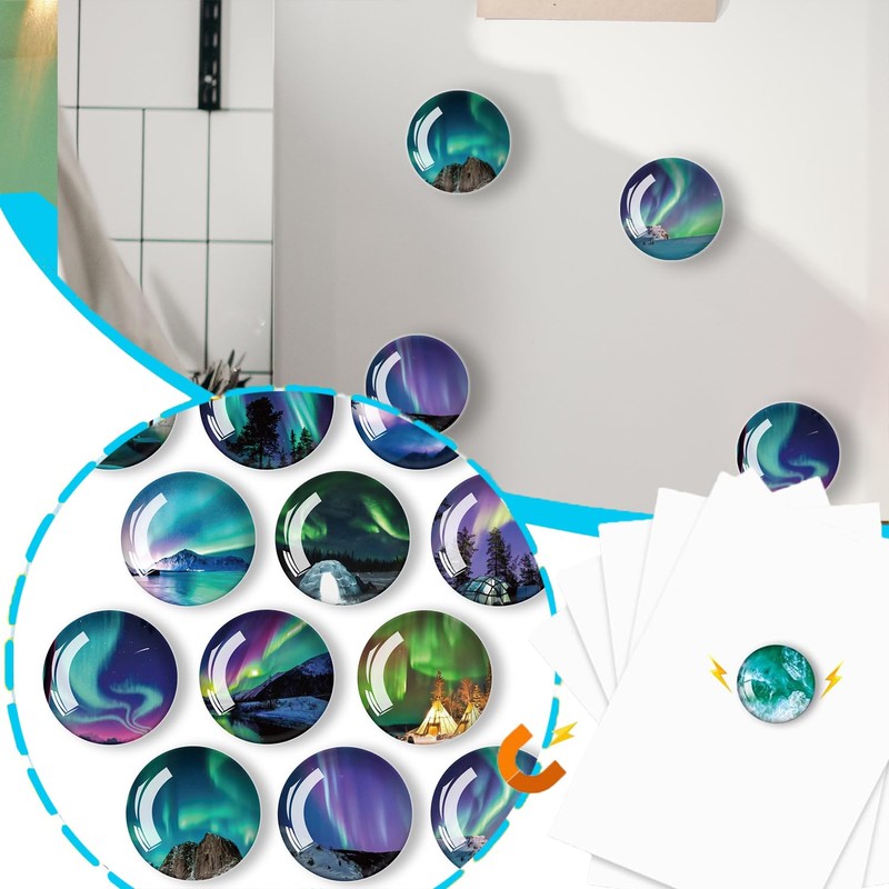 Fridge Magnets, Pack of 12 Fridge Magnet, Magnets for Magnetic