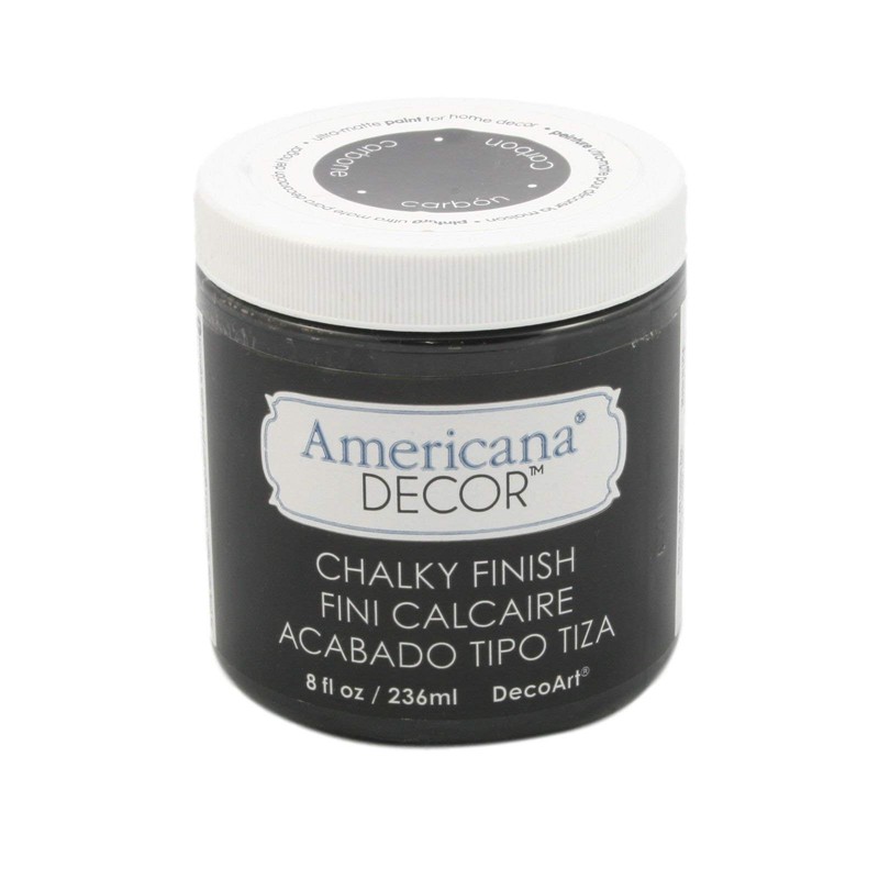 Deco Art Americana Chalky Finish Paint 8oz, Carbon