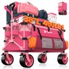 Originsure 220L Collapsible Wagon Cart Foldable, 460LB Load Capacity Heavy