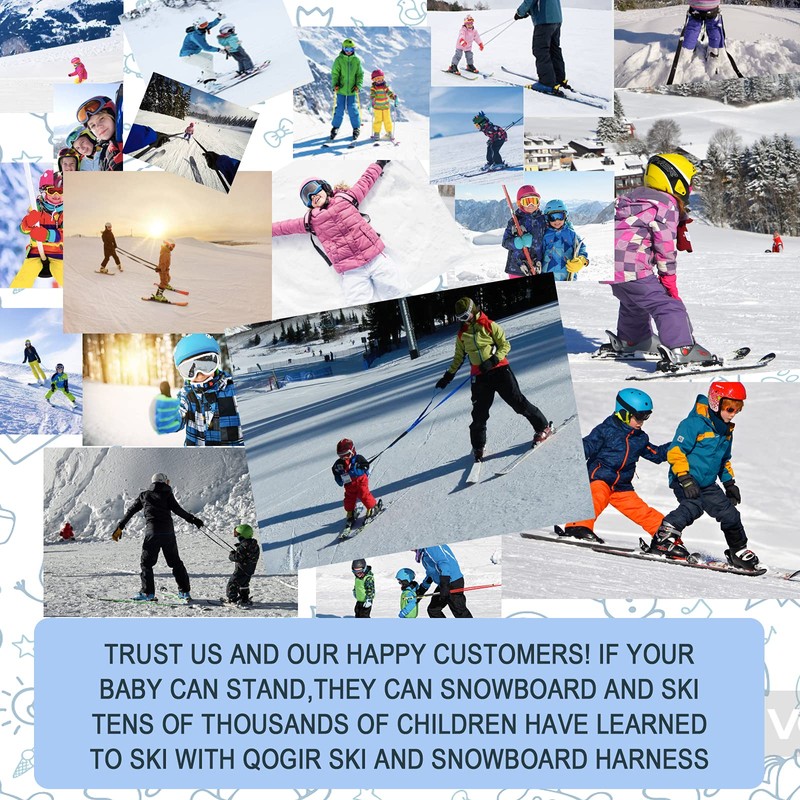 QOGiR Ski and Snowboard Harness for Kids: Learn to Ski
