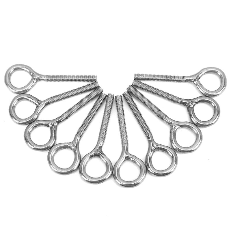 Vcriczk Mechanical Eye Bolts, M4 Stainless Steel Rust Proof 20