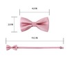 WELROG Pre Tied Solid Color kids boys children bow tie